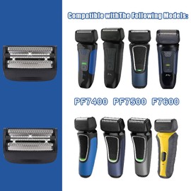 2PCS Shaver Replacement Blades Compatible with Remington SPF-PF Head and Cutter Assembly for Remington PF7580,PF7400,PF7500,and PF7600 Foil Shavers,Black