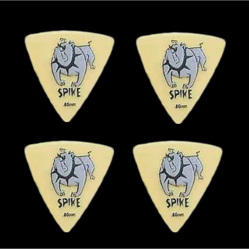 Clayton Spike Ultem Gold Sharp Triangle Guitar Picks 4 Picks