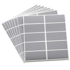 Pine & Linen 300pcs Scratch Off Stickers, Rectangle Gray 1inch*2.36inch Self-Adhesive Labels, DIY Stickers for Lottery Reward Programs/Wedding Games Fundraisers