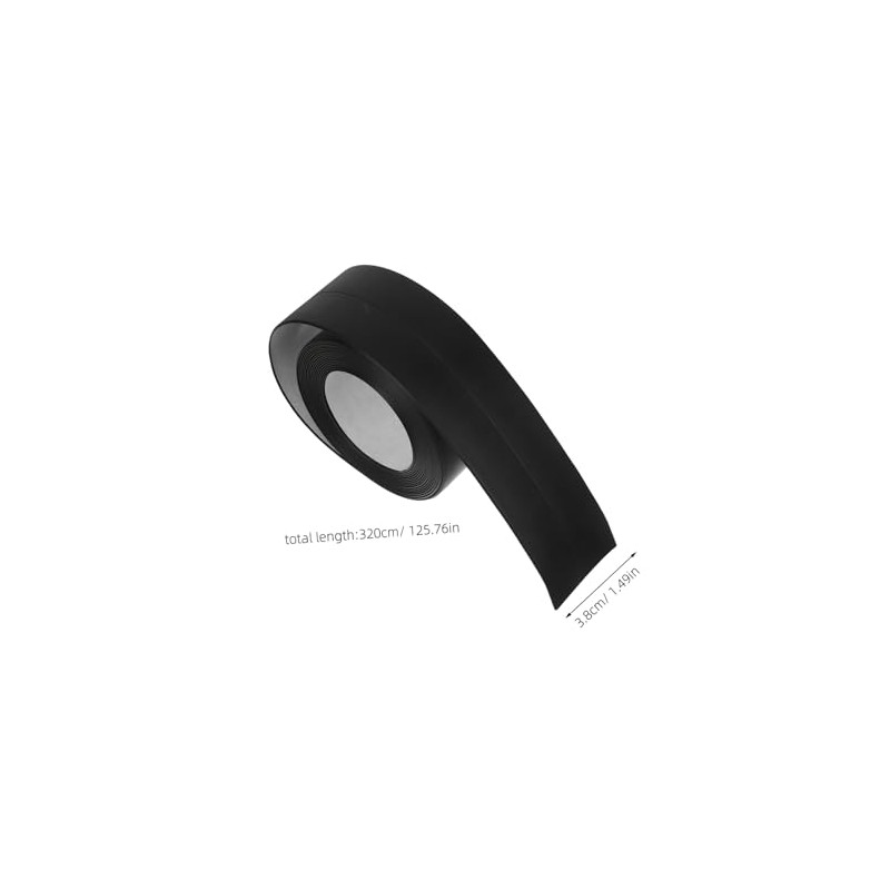4R Quattroerre.it 10542 Tiras Adhesivas para Coche, Color Negro, 100