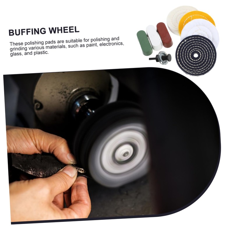 Gatuida 1set Buffing Polishing Wheel Kit Polishing Compound and for