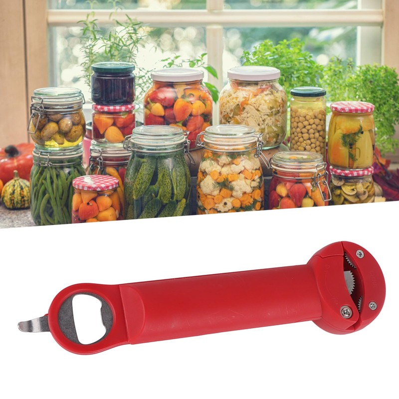 Bottle Opener, Stainless Steel Adjustable Screwer 3 in 1 Multifunctional
