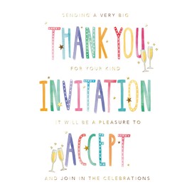 Blooming Wishes Invitation Be A Pleasure To Accept Acceptance Greeting Card Card SOGH0205