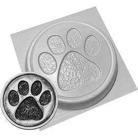 Pet Memorial Stone Grave Marker Garden Concrete Mould Dog Cat Pawprint