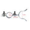1-3/8" x 1-3/8" Fork Latch Galvanized Fence Gate Latch for
