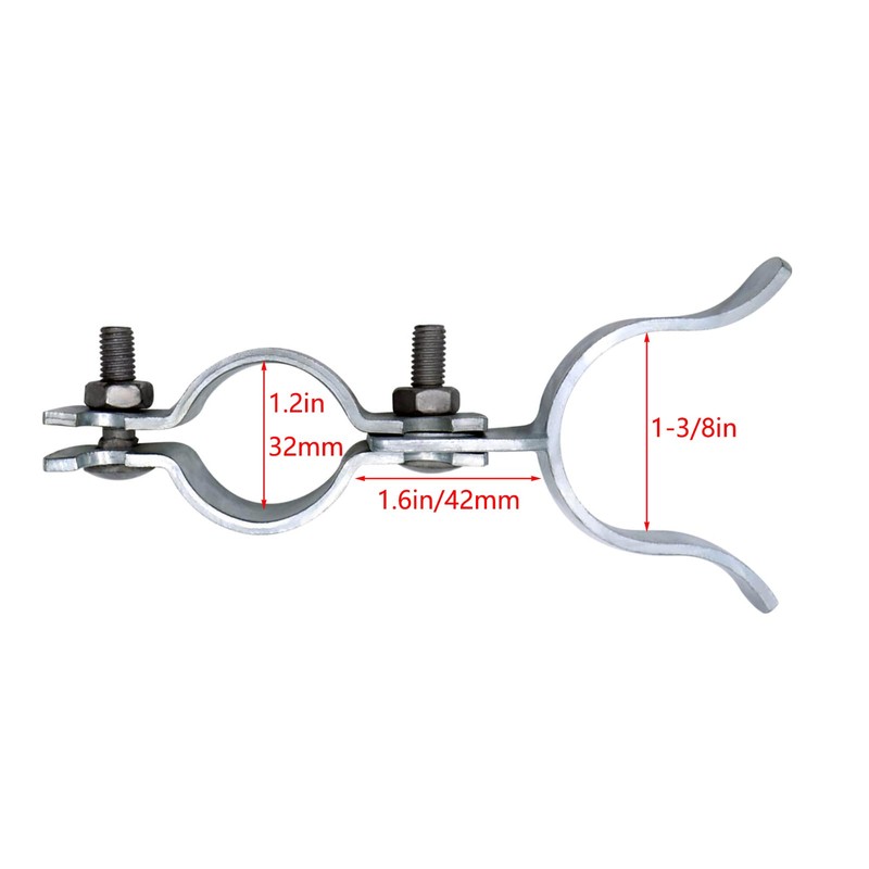 1-3/8" x 1-3/8" Fork Latch Galvanized Fence Gate Latch for