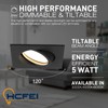 HCFEI LED Recessed Spotlight Ultra Flat 425 Lumen 230 V