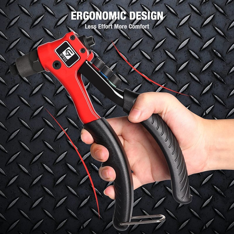 Rivet Gun, GIANTISAN Pop Rivet Tool Kit with 200 Rivets