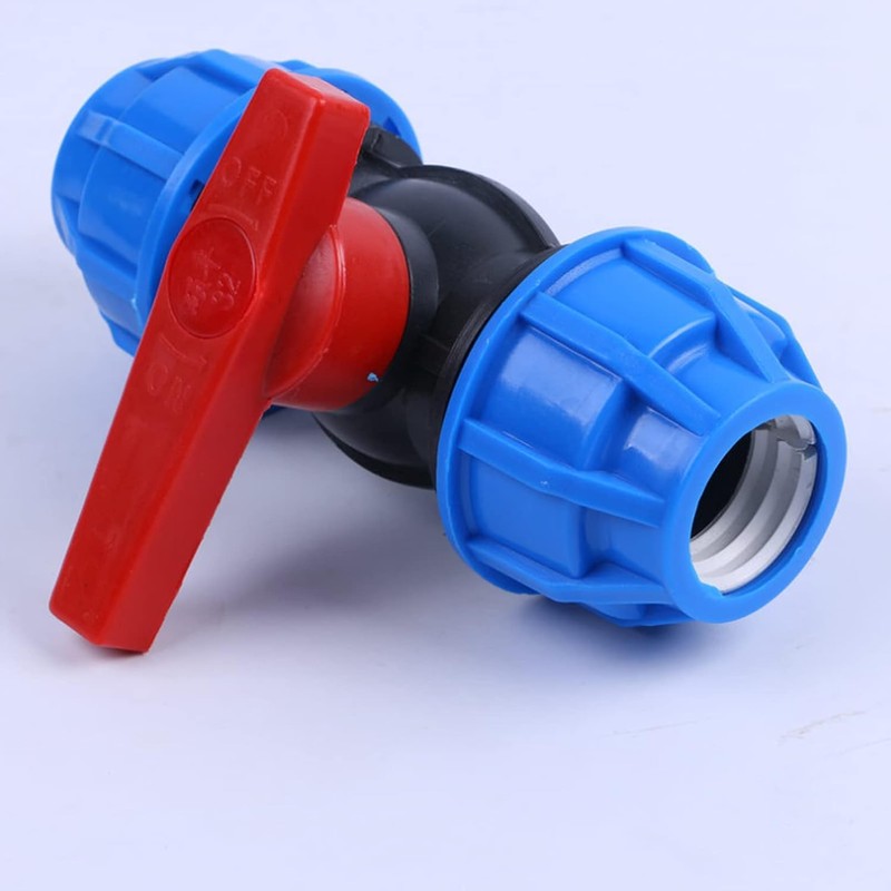 REBECASKYENS 20 mm MDPE PE Ball Valve,Irrigation Pipe Fittings Valve,MUFF