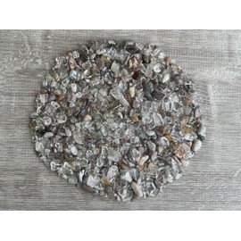 GAF TREASURES GAF TREASURES 2 oz Lot Natural Semi Tumbled Gemstone Chips, Crushed Mini Crystals, Undrilled Crystal Chips (Rutilated Quartz Mixed)