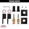 ACA International Square Bathroom 1/4 Turn Basin Shower Tap Wall
