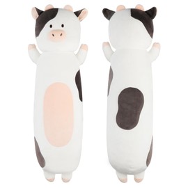 Dalmao 22 inch Milk Cow Body Pillow for Kids, Cow Plush Toys for Girls, Cow stuffy Cuddle Pillow, Cow plushies for Girls, Giant Cow Stuffed Animals, Gift for Kids, Boys Girlfriend