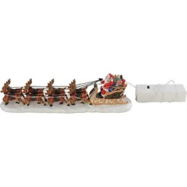 VBS Miniature Santa Sleigh with 8 Reindeer