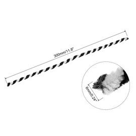 MECCANIXITY Pipe Cleaners Chenille Stems 30cm/12 Inch for DIY Art Creative Crafts Decorations, Black White Pack of 100