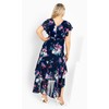 City Chic Women's Plus Size Margot Print Maxi Dress, Navy