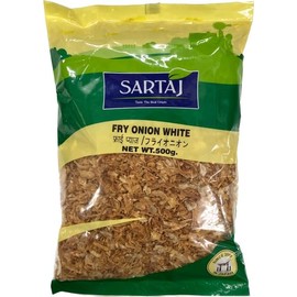 SARTAJ Fried Onion 17.6 oz (500 g) Fry Onion White Onion Commercial Use Dry Food