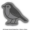 Azeeda 'Robin Bird' Unmounted Rubber Stamp - for Crafting, Scrapbooking