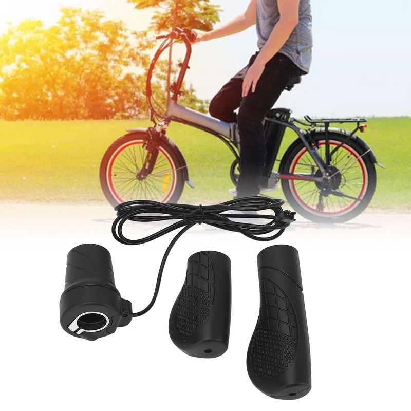 192X Electric Bicycle Half Twist Throttle Prevent Slip Rubber Universal