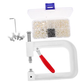Gadpiparty 1set Manual Bead Setting Machine for Jewelry Making Portable Setting Tool Construction for Crafting Necklaces Bracelets and Earrings