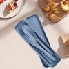 2 Sets Portable Reusable Cutlery Set with Case – Eco-Friendly