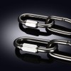 FSSTUD 4 PCS Stainless Steel Quick Links D Shape Carabiner