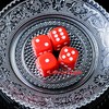 Levarage 0036 Red Dice, Large Size, Set of 4, Red,