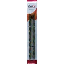 KnitPro 15 cm x 2.75 mm Symfonie Double Pointed Needles, Multi-Color