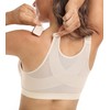 DotVol Women's Front Closure Bra Back Support Posture Correction Bra