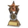 SilverTrophy: 3rd Place Bronze Star Trophy, Third, Bronze Medal, Number