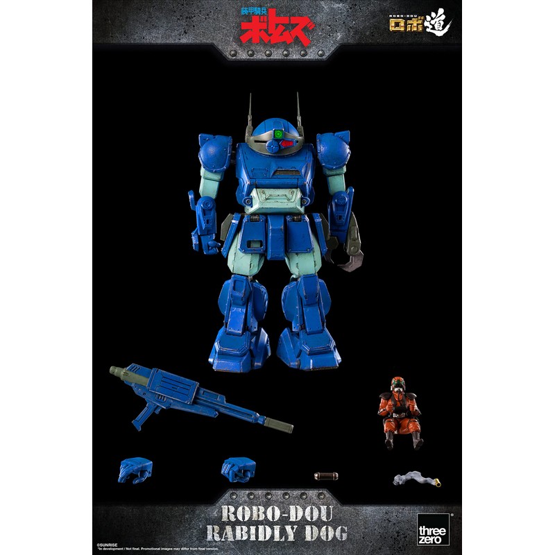 THREEZERO Armored Trooper VOTOMS: Rabidly Dog ROBO-DOU Collectible Figure
