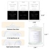 Ronasip 3pcs Farmhouse Apothecary Jars with Lids - 16 Oz