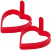 Heart Silicone Pancake Molds, 2 Pack Silicone Pancake Molds for