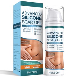 Advanced Scar Cream, Silicone Scar Gel, Treats Old and New Scars, Reduces the Appearance of Scars from, Body, Face, Stretch Marks, Surgical Scar, Keloids, Acne, Burns and More, 1.7 oz