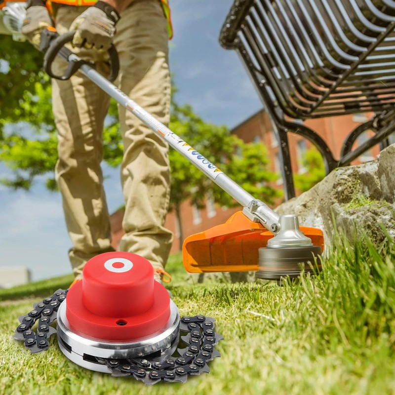 Multifunctional Spiral Chain Trimmer Head Replacement Head Garden Lawn Mower