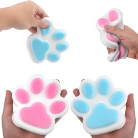 AMSNINK Squishy Paw XXL, Cat Paws Squishy Set of 2, Taba Squishy Paw for Stress Relief and Concentration, Fufu Squishy for Office, School and as a Gift