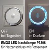EMOS Night Light Socket with Twilight Sensor, Orientation Light for