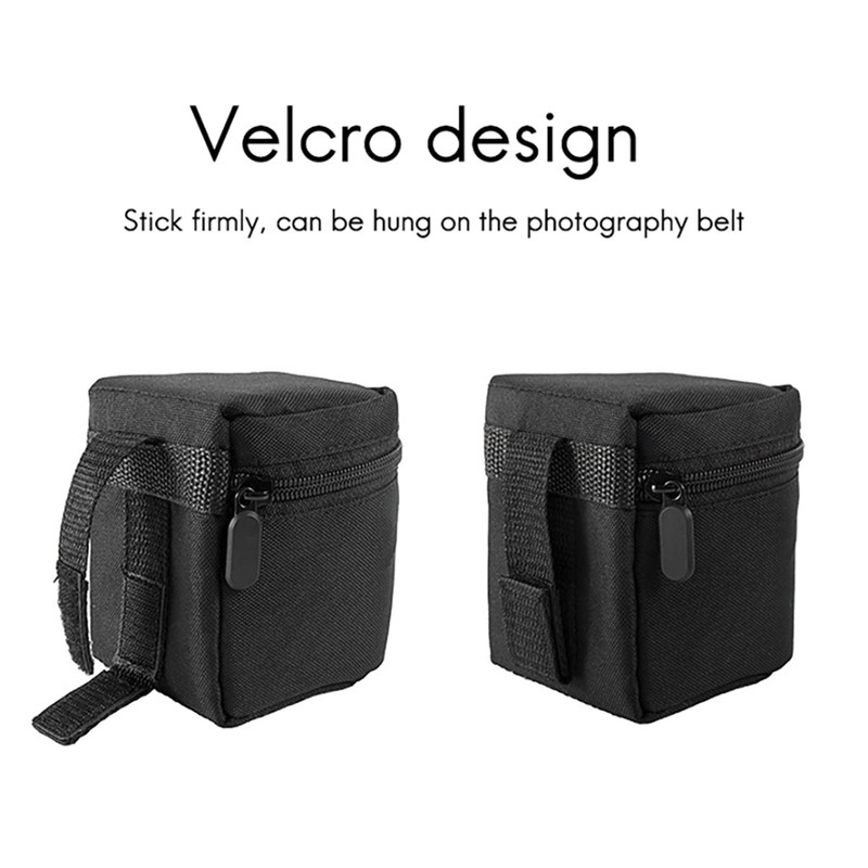 5X Camera Lens Bag DSLR Padded Thick Shockproof Protective Pouch