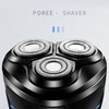 Electric Beard Trimmer 3 Heads Waterproof Powerful Low Noise Portable