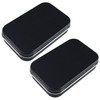 Fofuyim 2Pcs Rectangular Tins Container, Mini Metal Tin Can, Portable