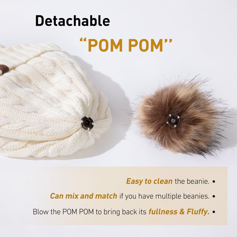 Comhats - Gorro de punto peruano de invierno para mujer,