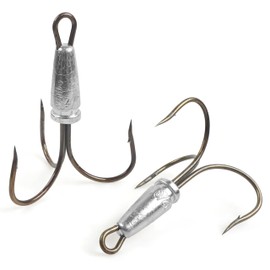 Sagging Hooks Snagging Weighted Treble Hooks,5pcs Weighted Treble Fishing Hook Large Bunker Snag Hook for Saltwater Freshwater Bass Trout Salmon 1.02oz 1.4oz 1.9oz 2.8oz (14/0_2.8oz_5pcs)