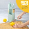 Tasty Kitchen Knife Set with Block, Cutlery Set includes Chef,