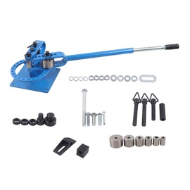 7 Dies Compact Metal Bender, 1''-3'' Manual Tube Bender, Bench Flat Bar Rod Bending Brake Bender, For Construction, Machinery Manufacturing Garage Repair Shop Etc