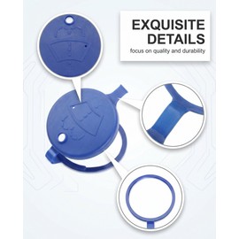 DLPRK Pack of 2 Wiper Water Reservoir Lids Compatible with Peugeot 2008 3008 307 308 408 508L Sealing Cap Windscreen Washer Tank Cap Replacement