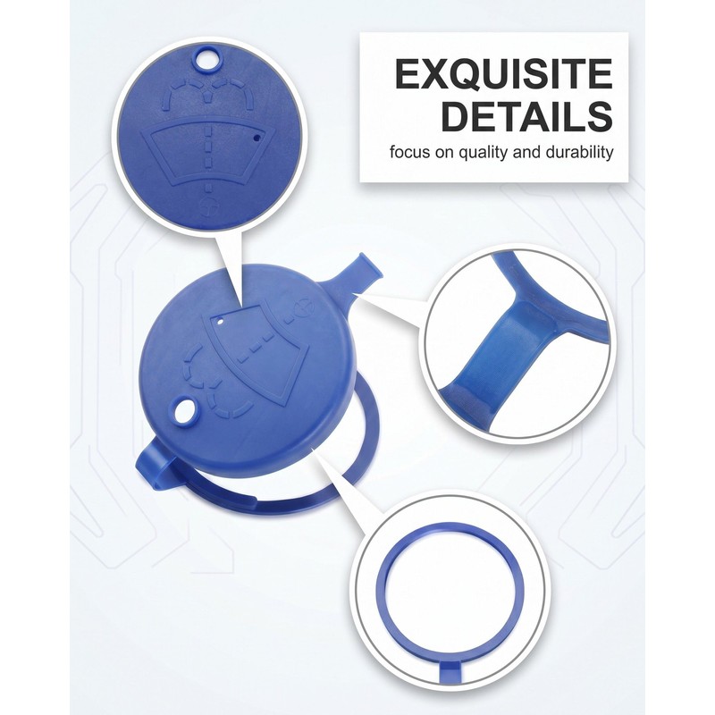 DLPRK Pack of 2 Wiper Water Reservoir Lids Compatible with