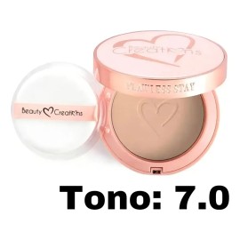Base de Maquillaje Beauty Creations Flawless Stay en Polvo, Tono 7.0 Mate