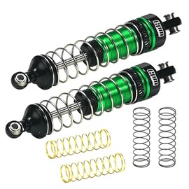 GPM Upgrades Aluminum 6061 Front/Rear Shock Set For Losi 1/18 Mini Lmt 4X4 Brushed Monster Truck Rtr-Los01026 (Green)