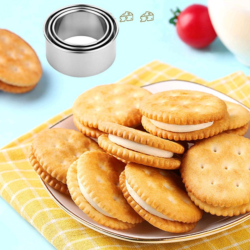 ZDHSOY Cookie Cutters - Biscuit Cutters/Stainless Steel Dumpling Cutters/Cake Pastry