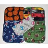 2 Ply Printed Flannel 8x8 Inches Little Wipes Set of