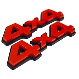 PartsTo 4x4 Decal Emblem Badge with Pre-Adhesive for Toyota Tacoma Hilux Tundra 4Runner Land Cruiser Sequoia Exterior Performance Trim Decal